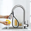 Aquacubic Modern CUPC Zinc Alloy Handle Single Hole Kitchen Faucet